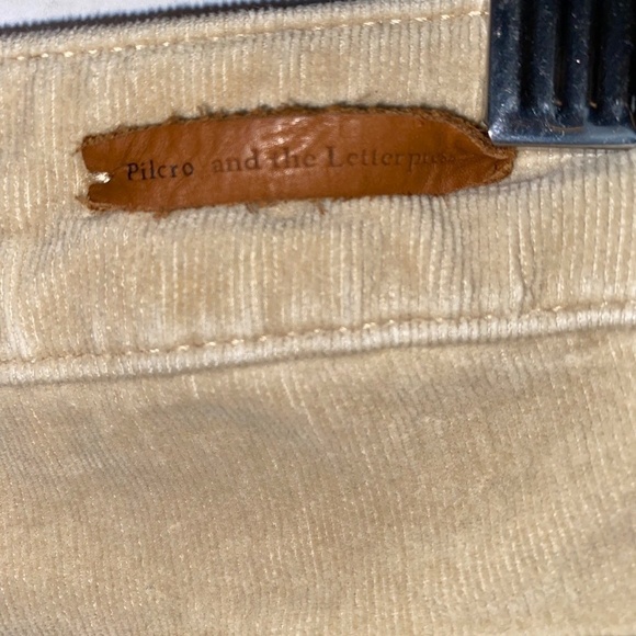 Pilcro and the Letterpress Tan Corduroy High-Rise Skinny Pants - Picture 6 of 7